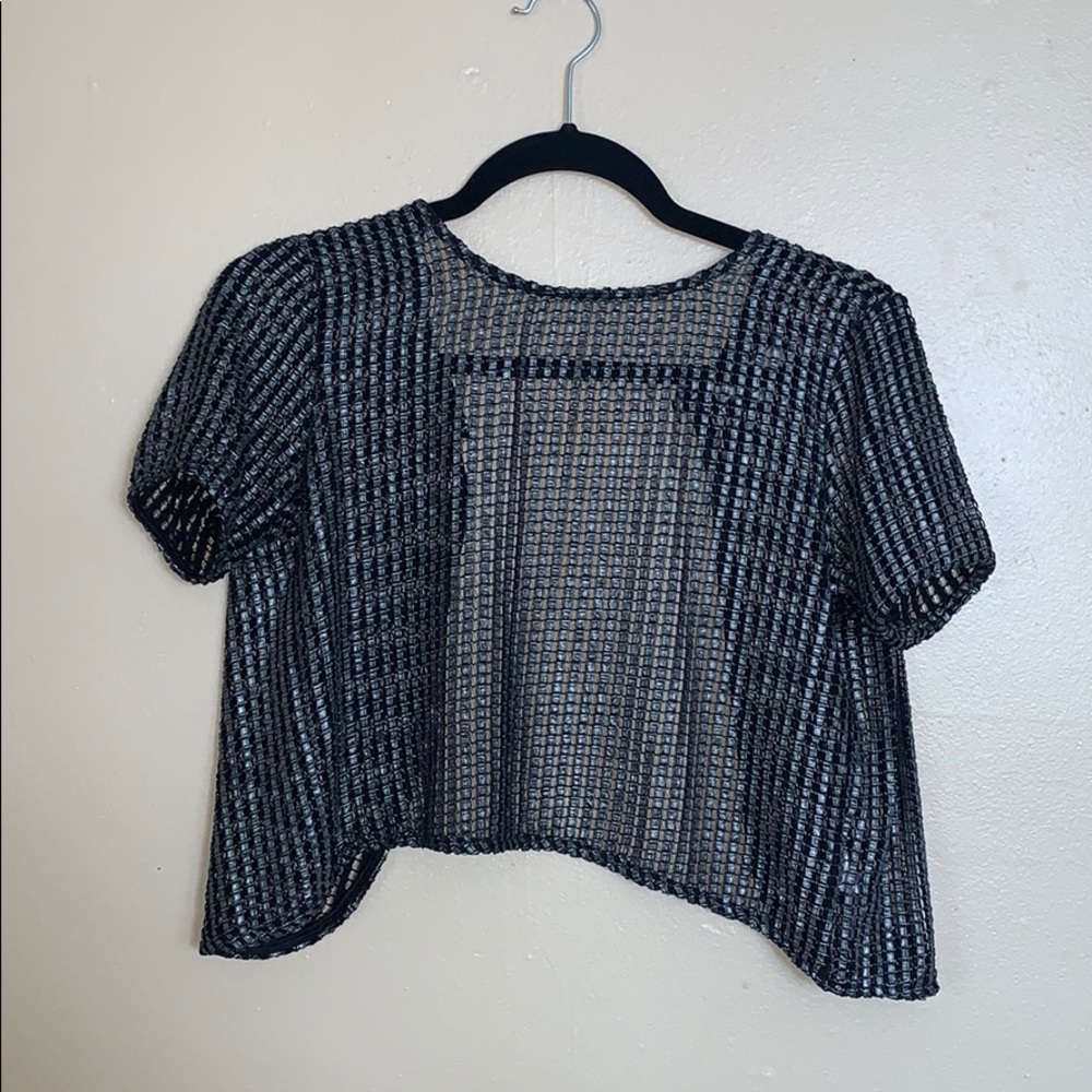Open back cropped